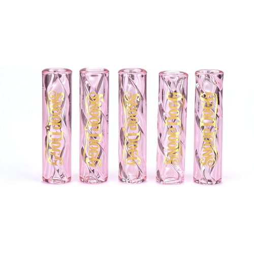 Snoop Dogg - Glass Tips - 5pk Pouch - Pink Twist Set (MSRP $5.00ea)