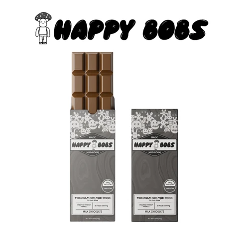 Happy Bobs - Mushroom Chocolate Bar (Box of 10) *Drop Ship* (MSRP $30.00 Each)