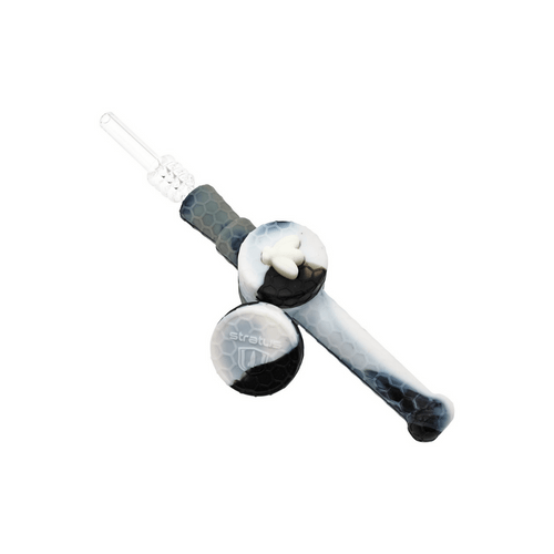 7" Silicone Bee Double Lid Honey Dipper by Stratus (Bundle of 12) HS