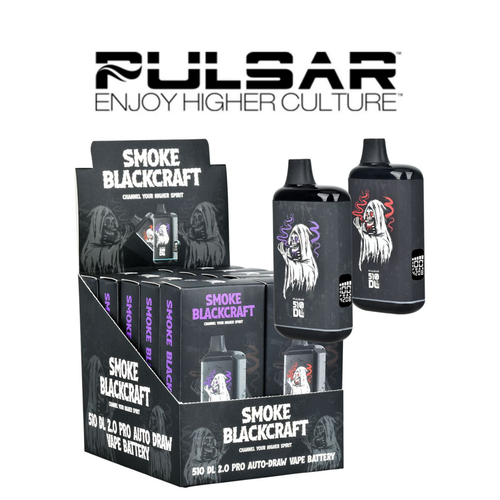 black smoke vapes Smoke BlackCraft x Pulsar 510 DL 2.0 PRO VV Vape Bar (Display of 10)