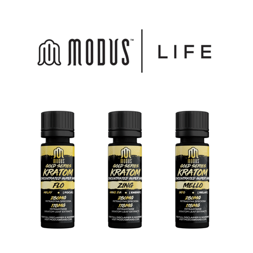 Modus Gold Series Kratom Super Shots 15ml 280mg | HS Wholesale