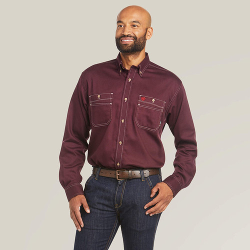 Ariat FR Vented Work Shirt Malbec