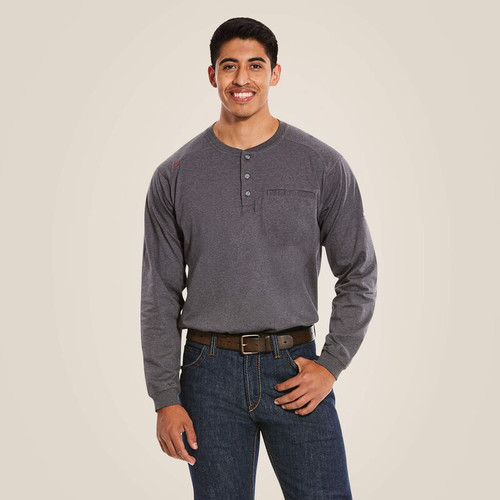 Ariat FR Air Henley (Charcoal Heather)