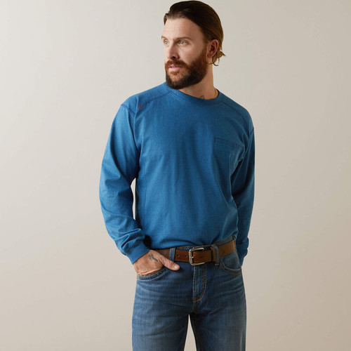 Ariat FR Air Crew T-Shirt (Key Largo Heather)