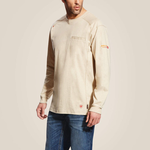 Ariat FR Air Crew T-Shirt (Sand Heather)