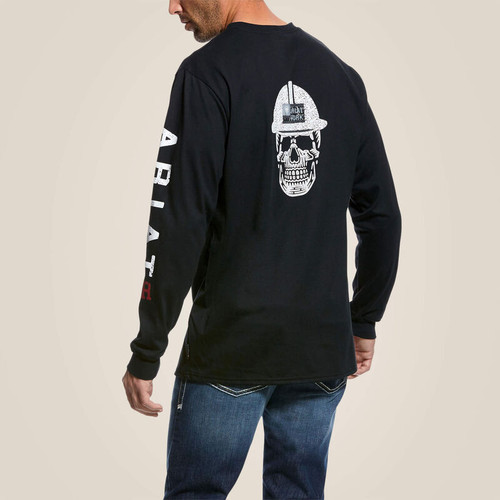 Ariat FR Roughneck Skull Logo T-Shirt(Black)