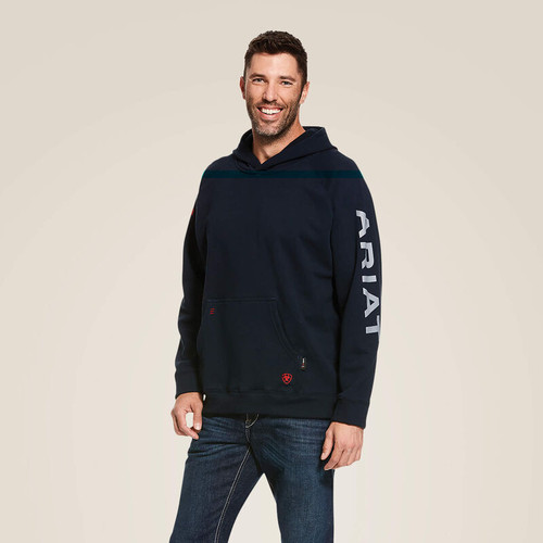 Ariat FR Primo Fleece Logo Hoodie(Navy)