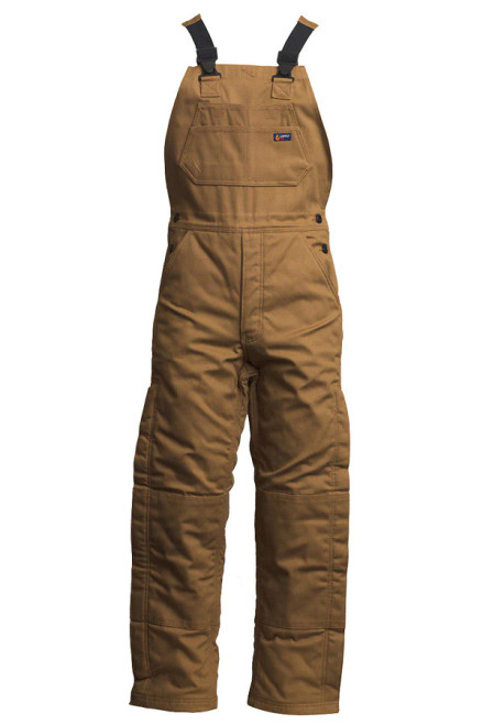 9oz. FR Insulated Bib Overalls | with Windshield Technology (Brown)