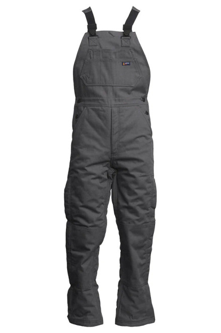 9oz. FR Insulated Bib Overalls | with Windshield Technology (Gray)