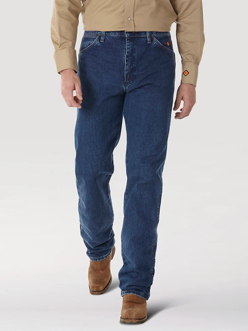 Wrangler® FR Flame Resistant Original Fit Jean (Stonewash)