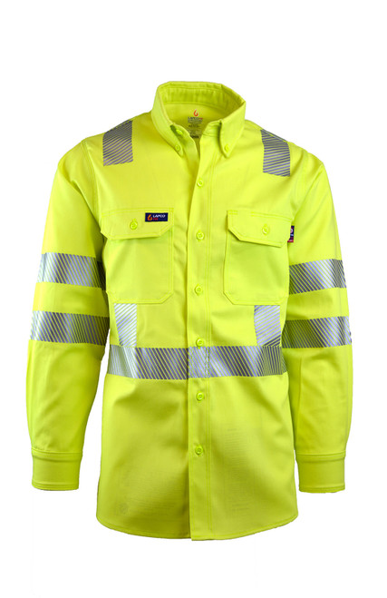 LAPCO FR™ flame-resistant hi-visibility uniform shirts give you the comfort and safety you have come to expect, plus added features to make sure you stand out in low visibility conditions.