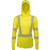 DragonWear Women's Pro Dry® Tech Long Sleeve Hi-Vis Yellow FR Shirt w/ Hood