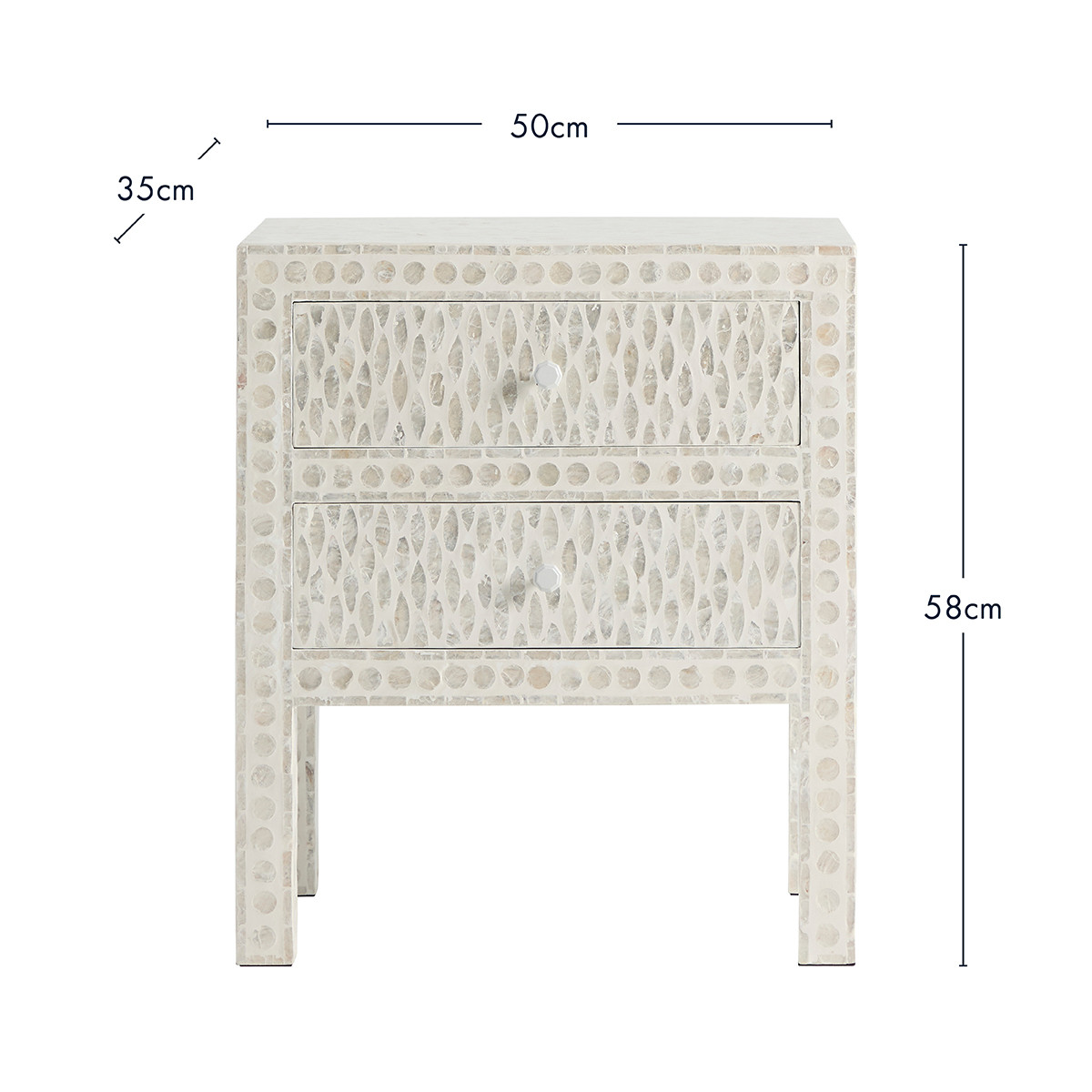 Calie Bedside Table Pillow Talk