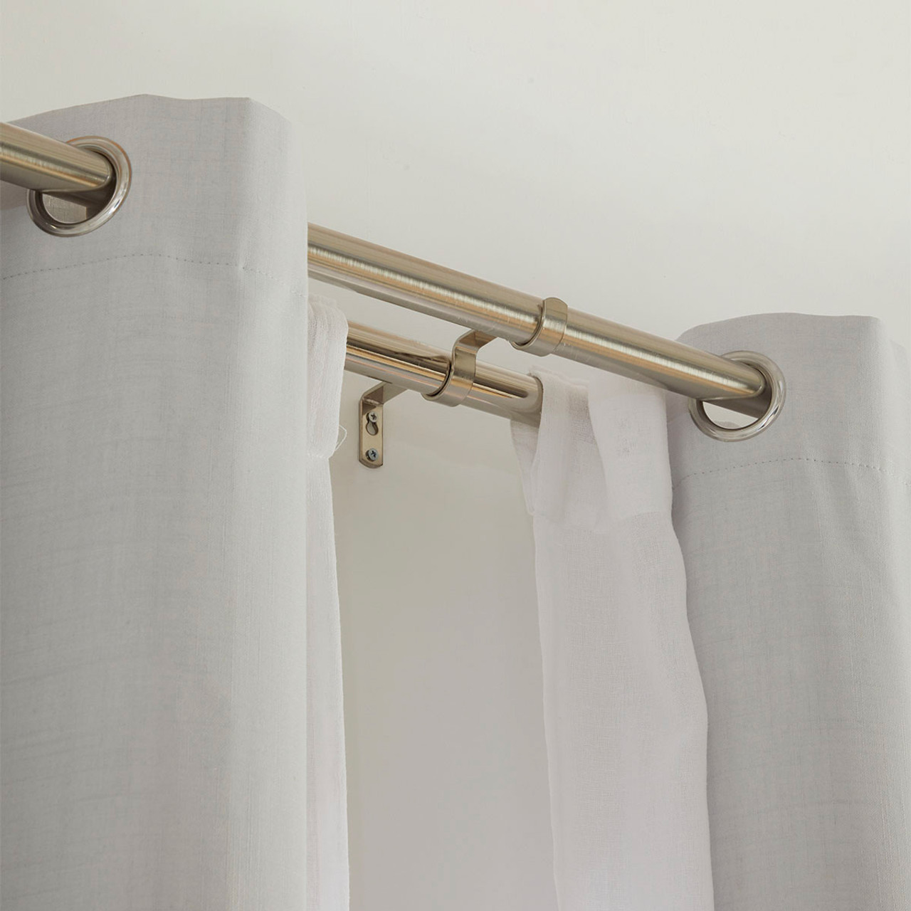 Bodie Chrome Double Rod Bracket 3 Pack Pillow Talk