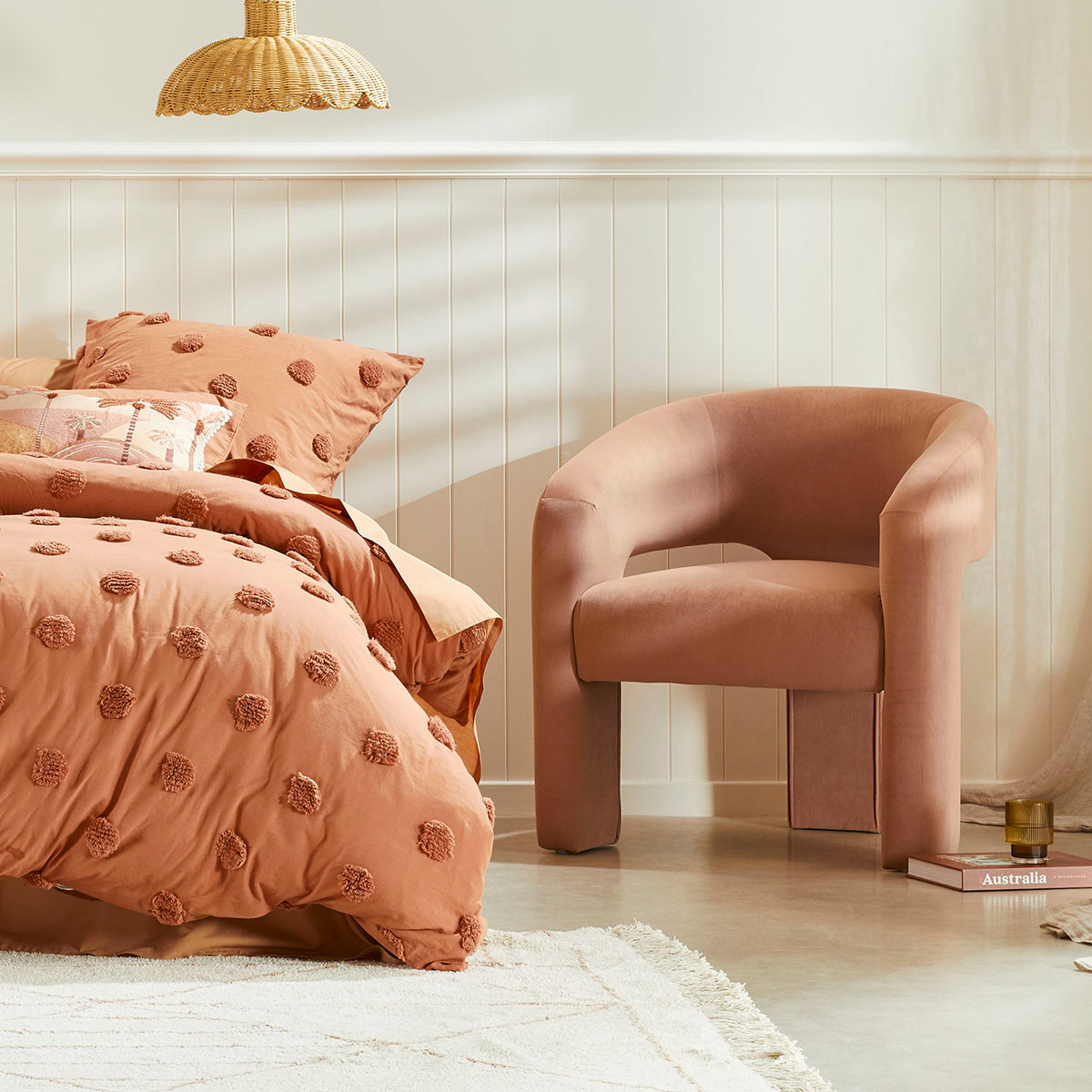 Ruby Velvet Occasional Chair Pillow Talk