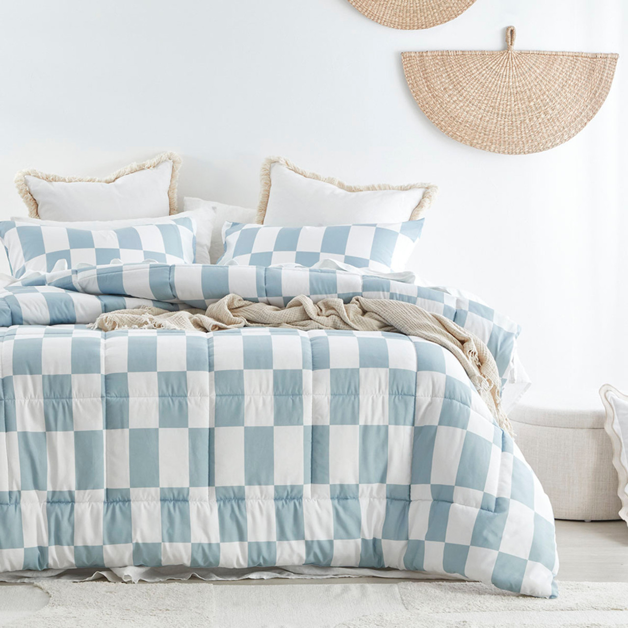 Sea Stripe Reversible Comforter Set [ESSBSEASCS23] - Pillow Talk