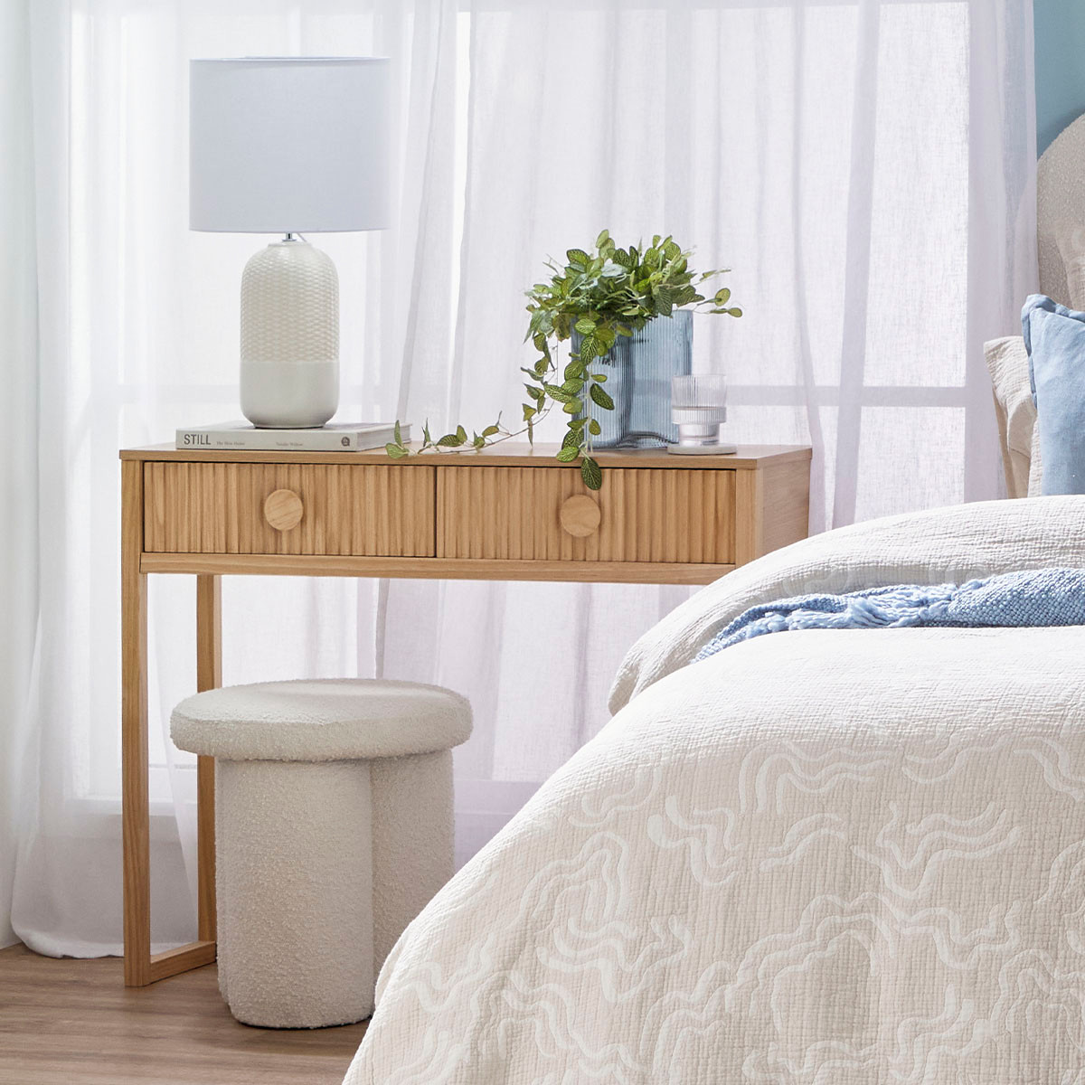 Dutton Natural Console Table - Pillow Talk