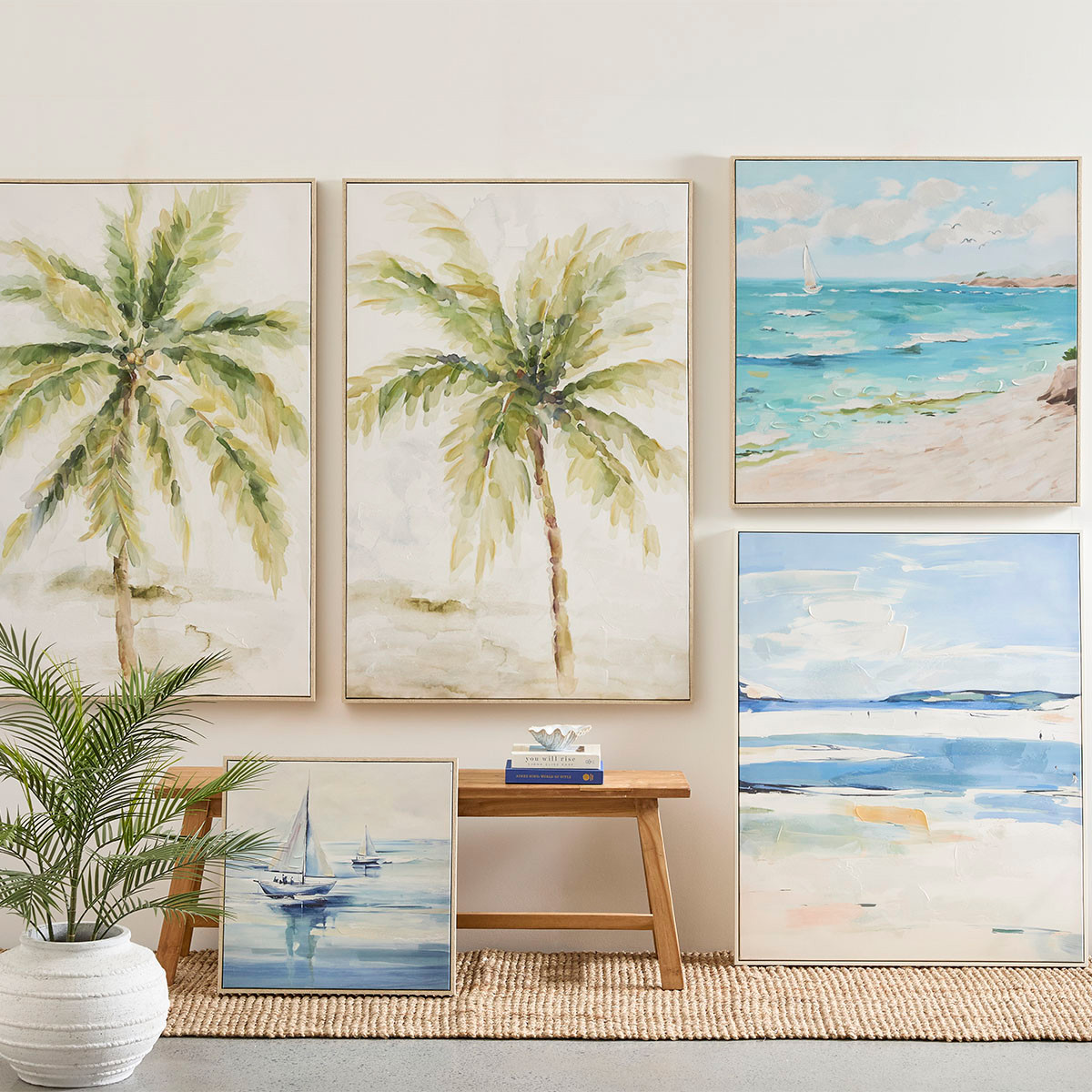 Tide Framed Canvas Wall Art Pillow Talk