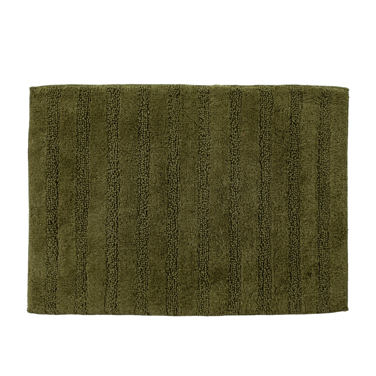 Micah Olive Striped Bath Mat Pillow Talk