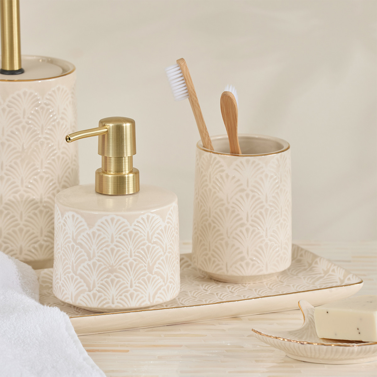 Audrey Bathroom Accessories - Pillow Talk