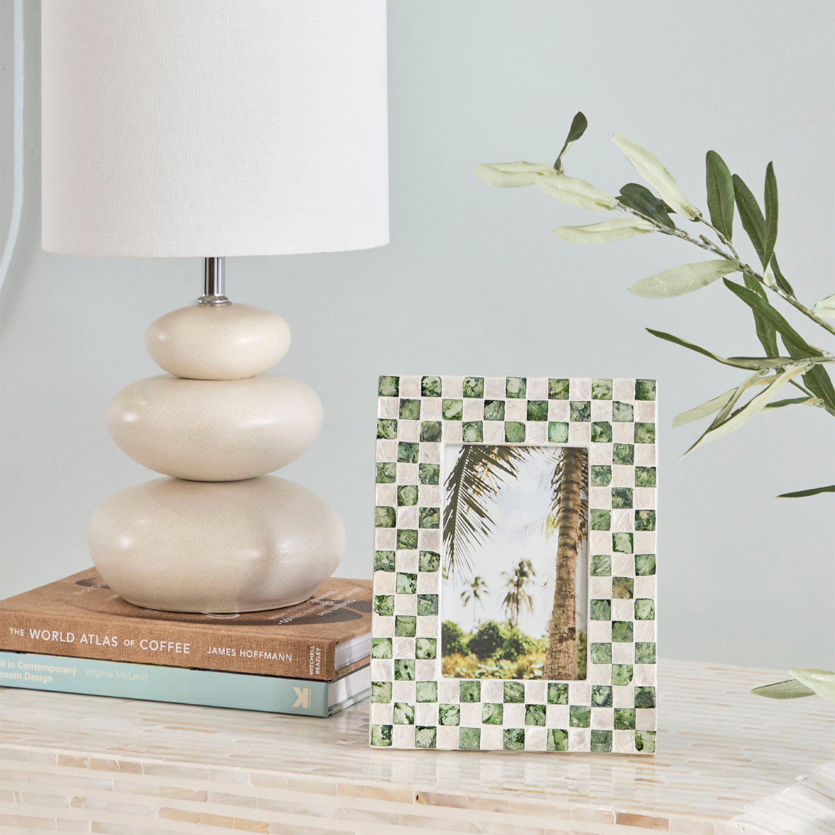 Soho Check Photo Frame - Pillow Talk