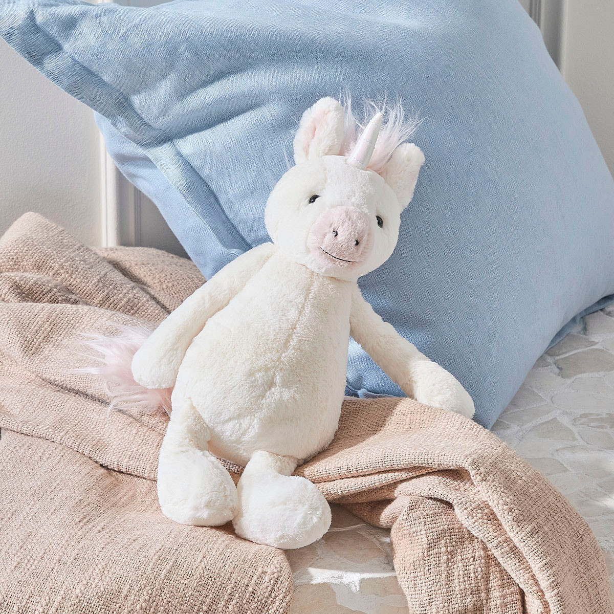 Bashful Unicorn Medium Plush Toy - Pillow Talk