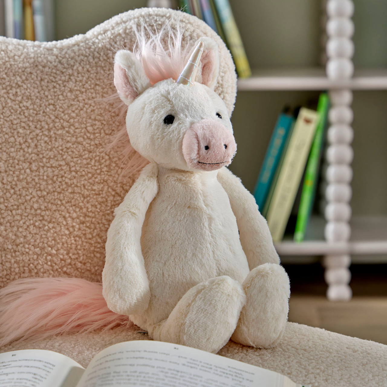 Bashful Unicorn Medium Plush Toy - Pillow Talk