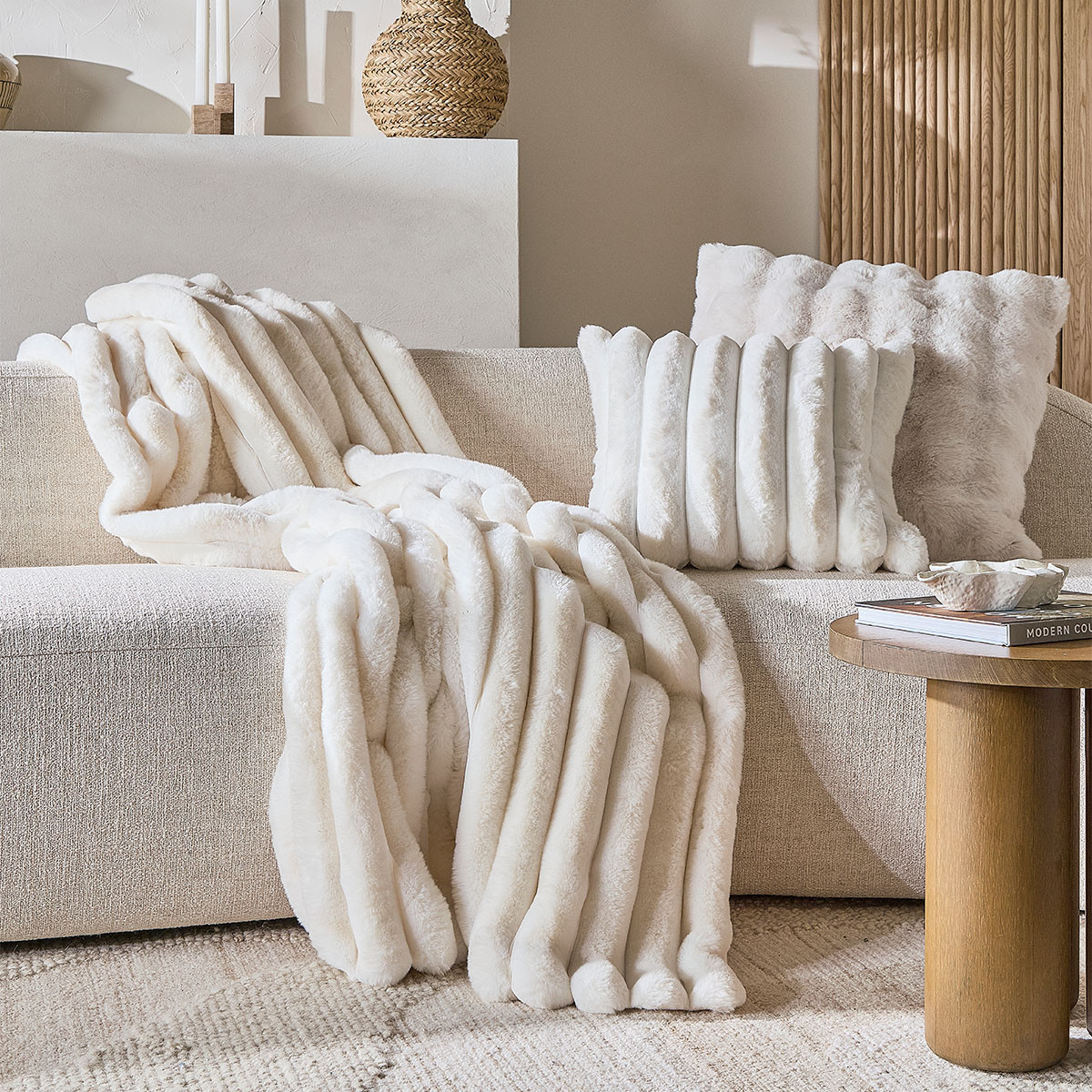 Copenhagen Faux Fur Cushion - Pillow Talk