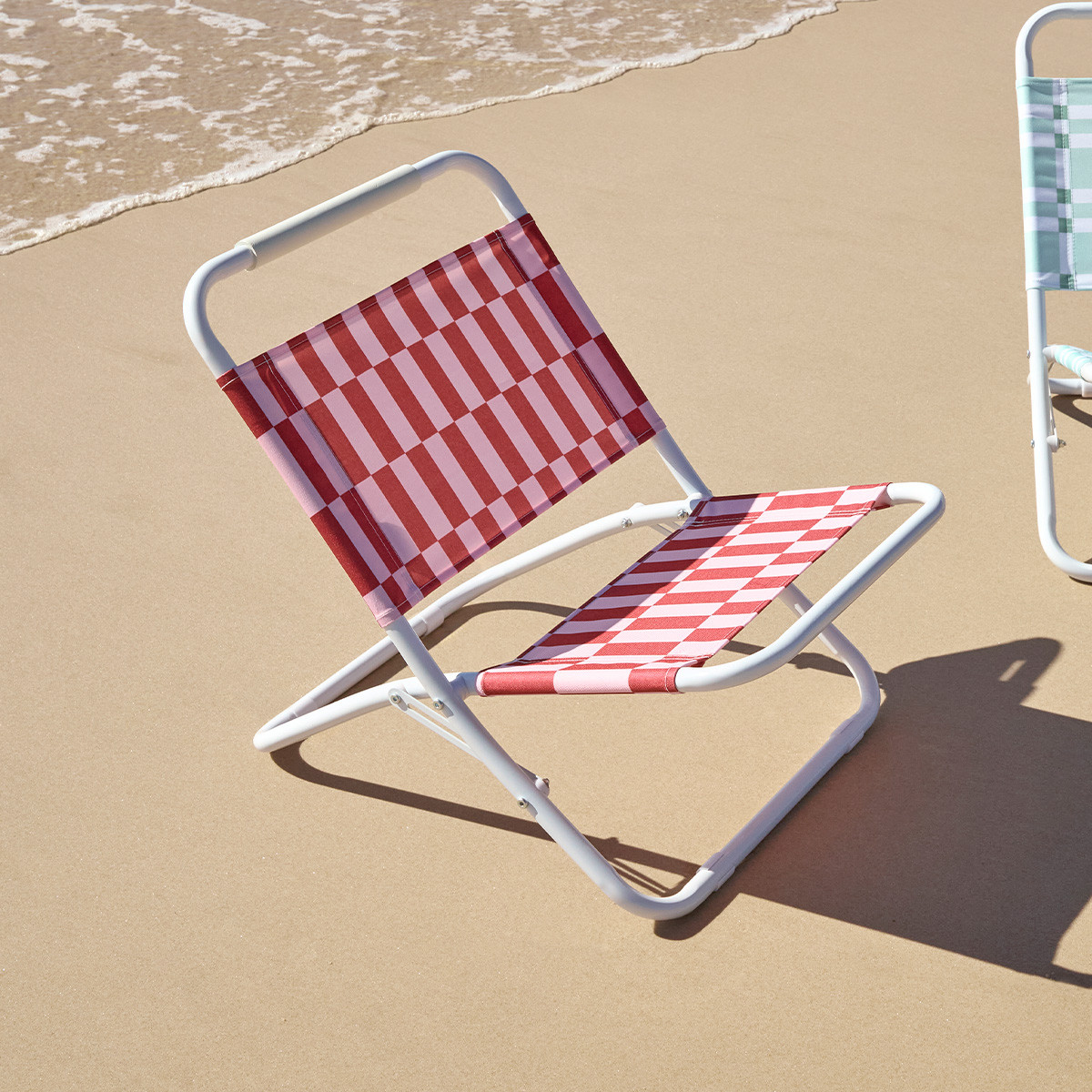 Mecca Check Beach Chair Pillow Talk - Main Image
