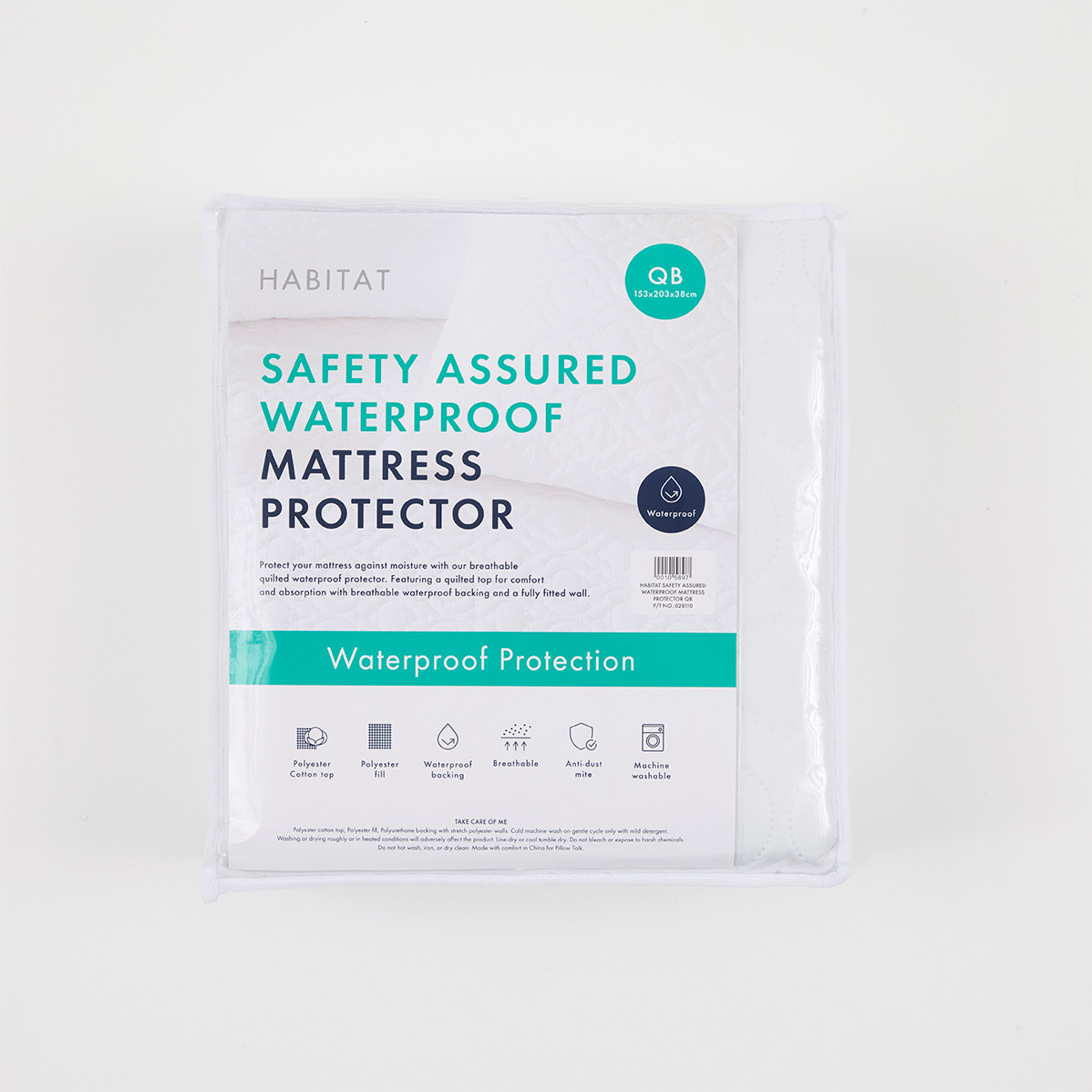 Fully Fitted Waterproof Mattress Protector Pillow Talk