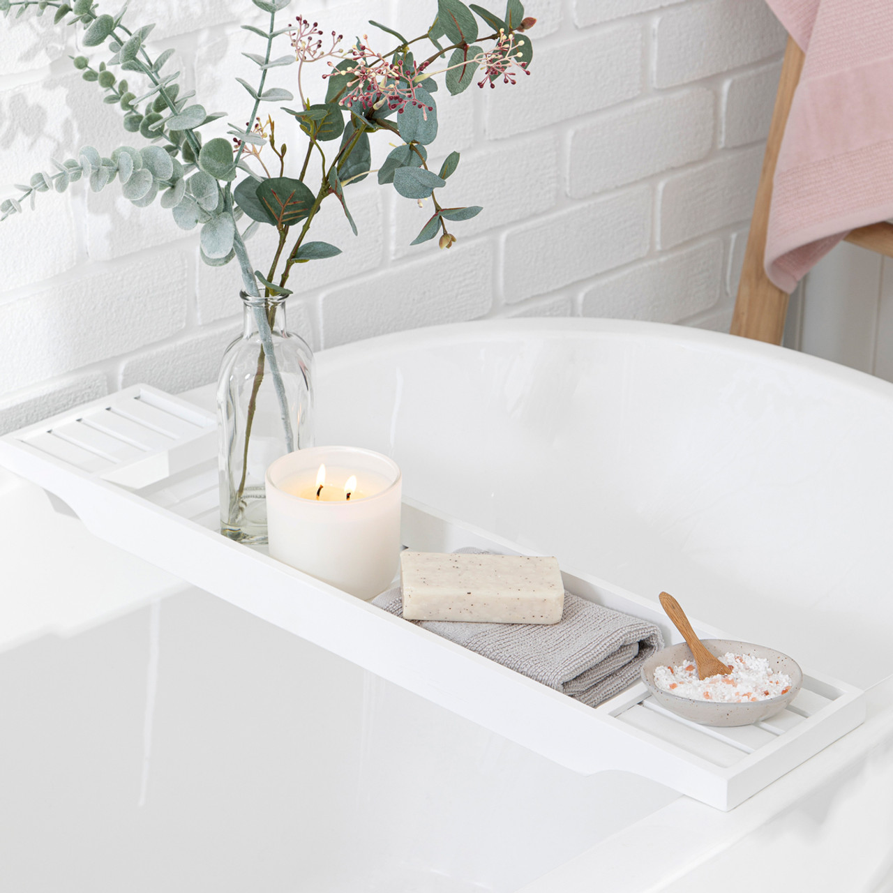 marble bathtub tray