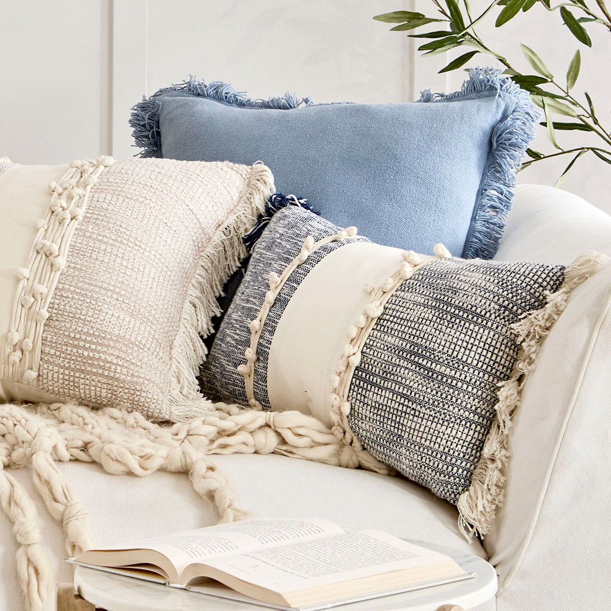 Pillow Cover Oblong Sofa Pillows Cushion Cover Decorative 30x50