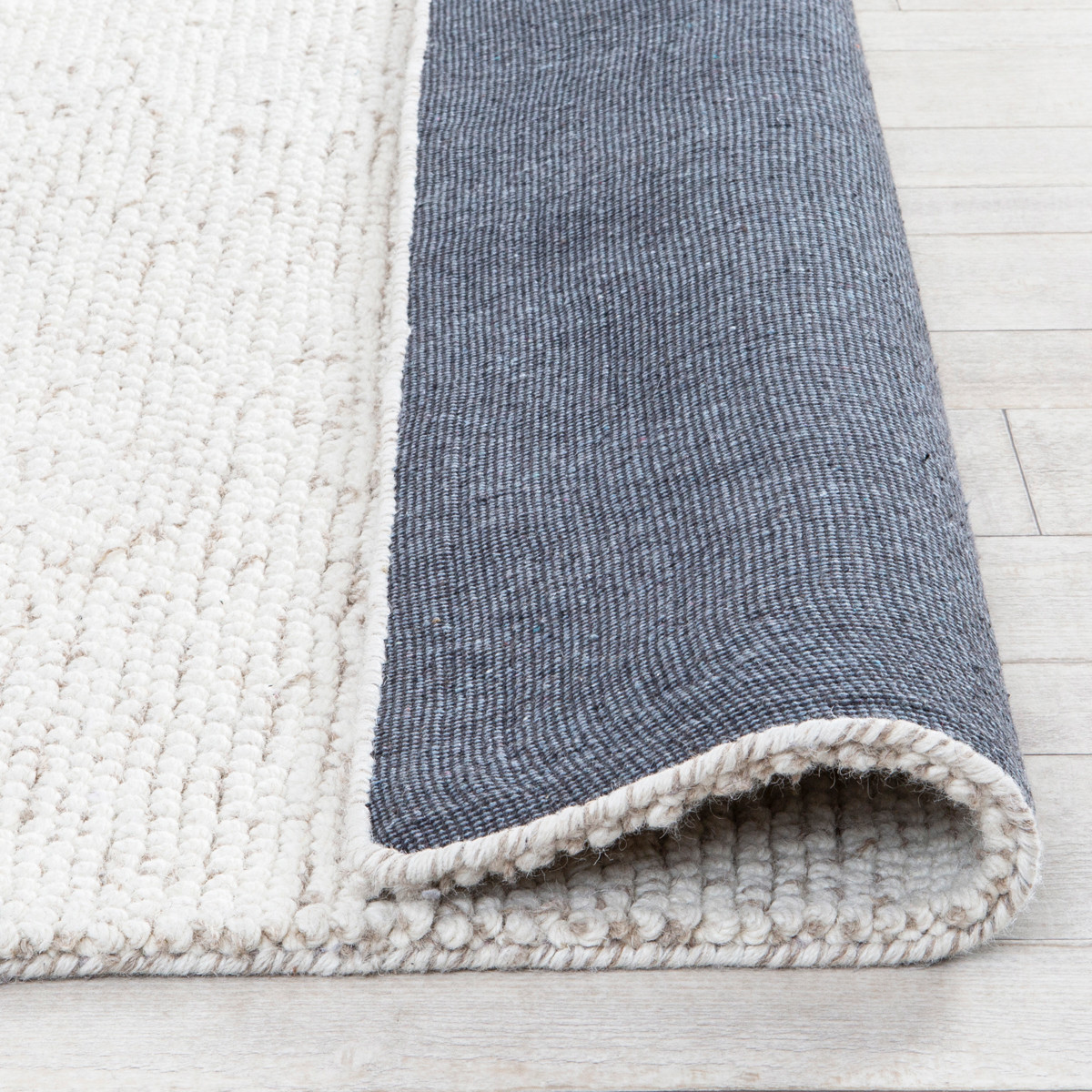 Pebbles Beige Large Wool Floor Rug - Pillow Talk