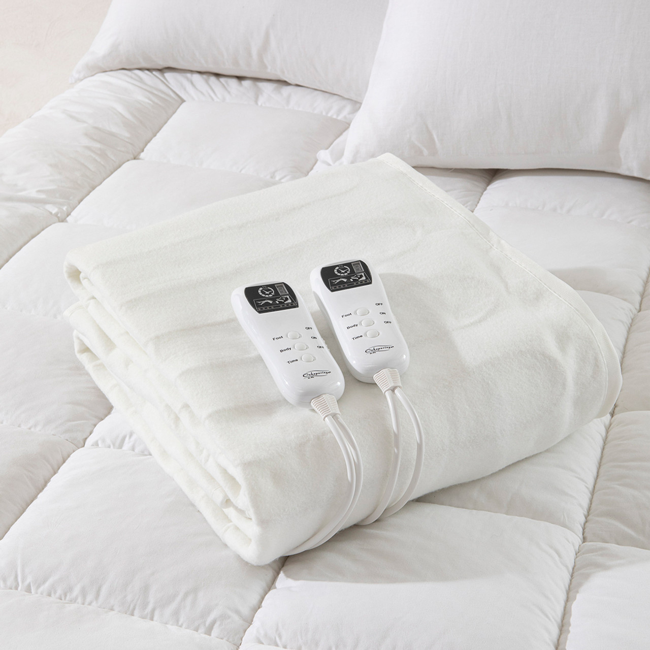 Multi Zone Fitted Electric Blanket ONKBMZEBKT18 Pillow Talk