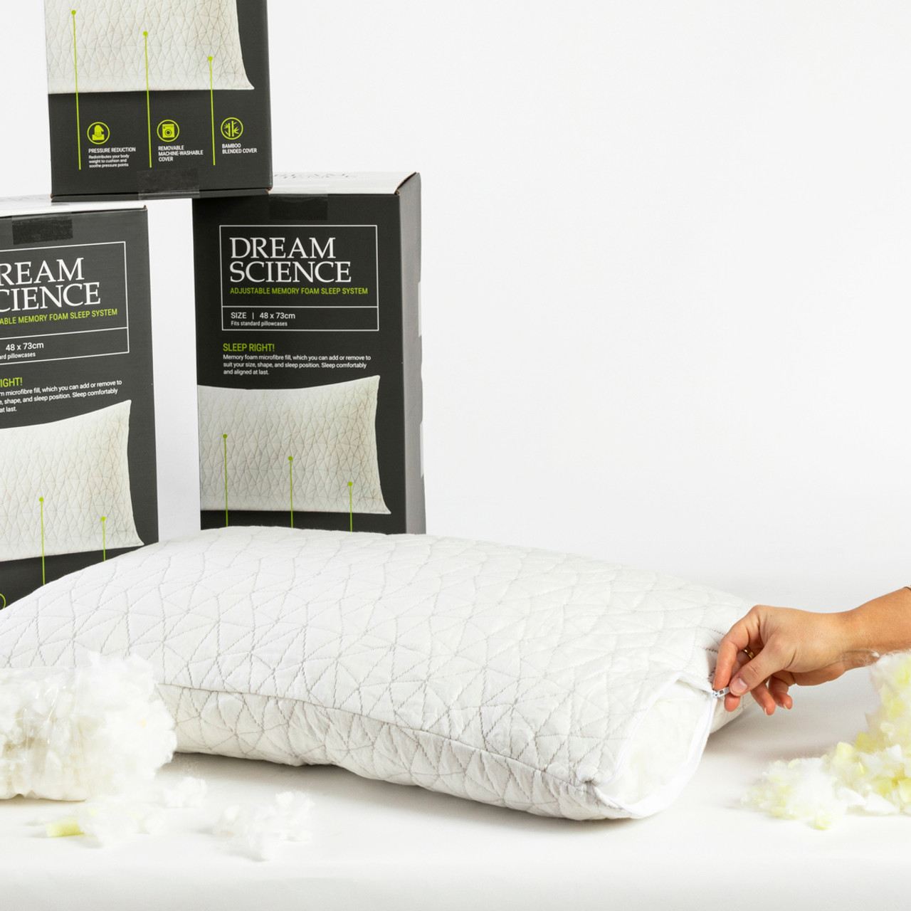 Dream science hot sale memory foam pillow