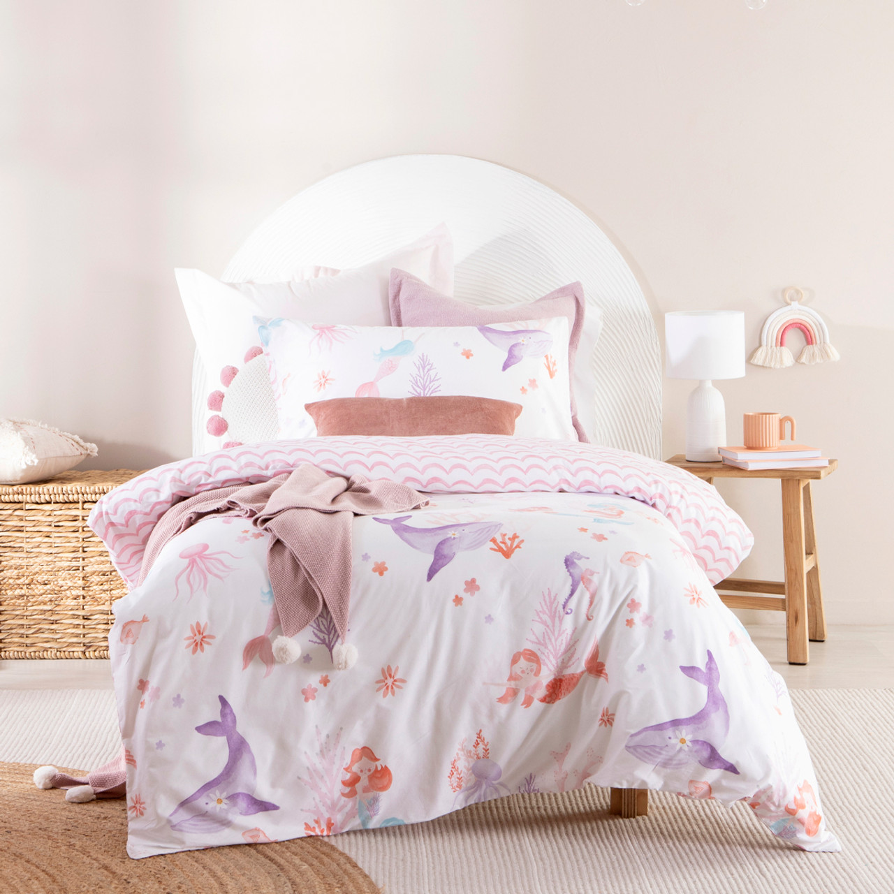 pillow talk flannelette quilt cover