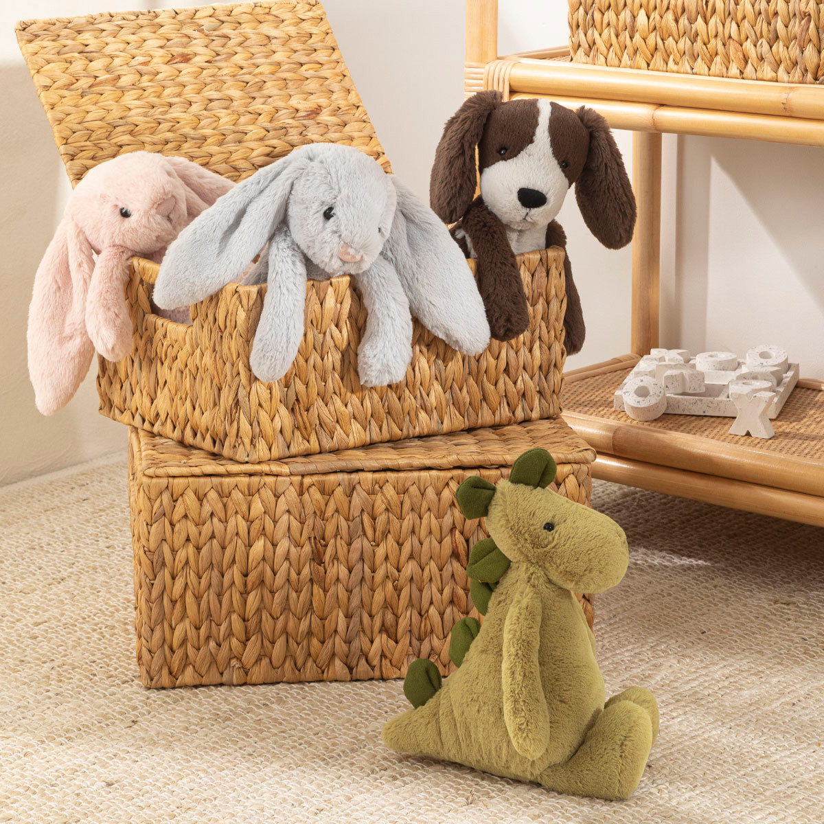 Jellycat Bashful Blush Medium Bunny - Pillow Talk