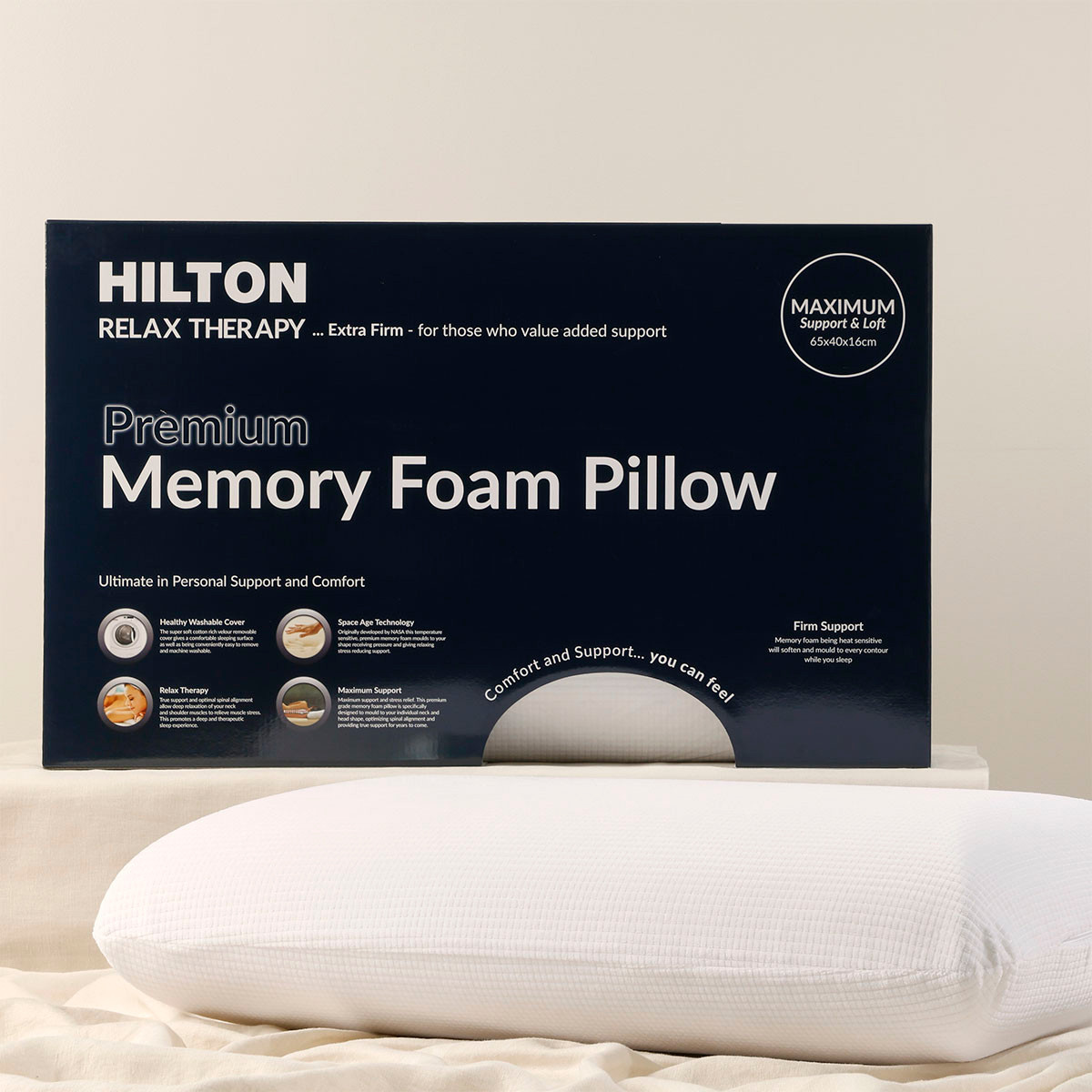Relax Therapy High Memory Foam Pillow Pillow Talk