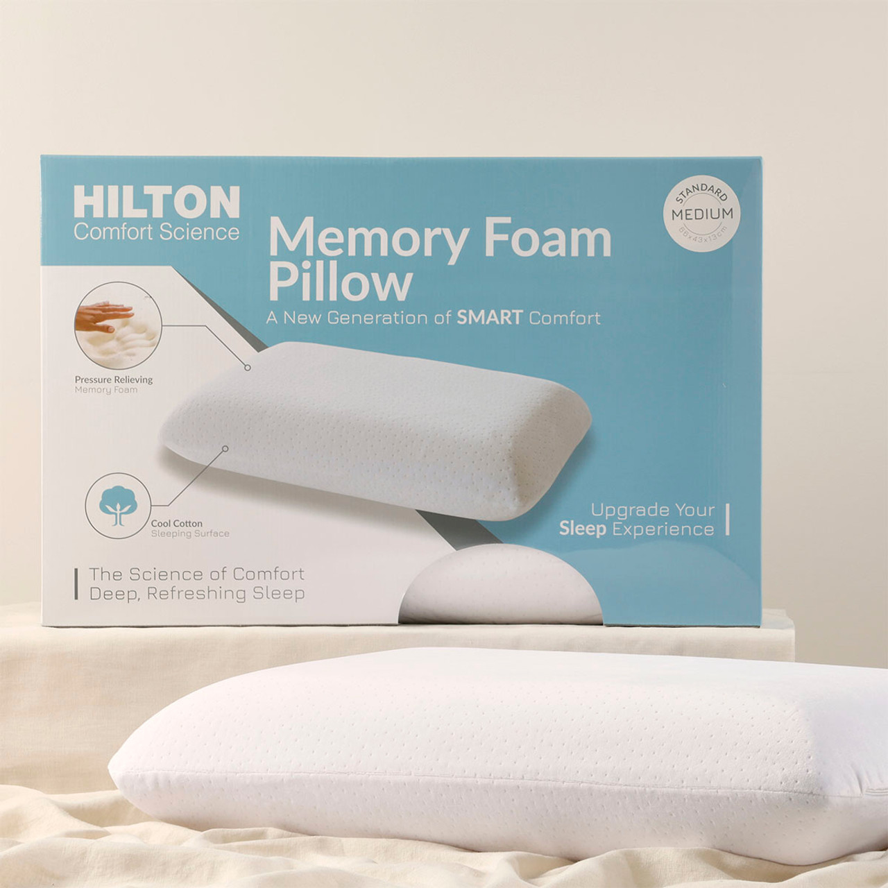 Comfort Science Medium Memory Foam Pillow Pillow Talk