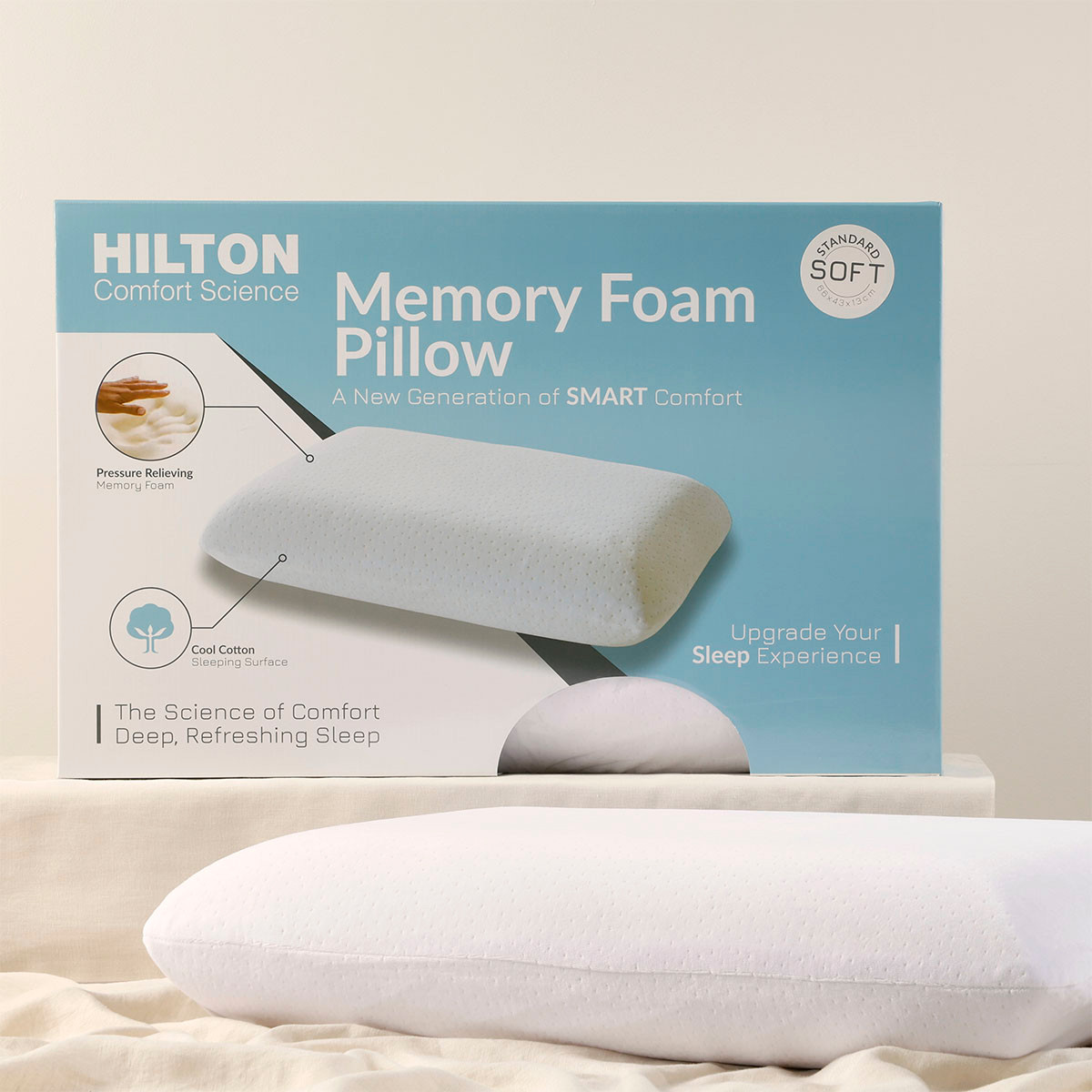 Comfort Science Soft Memory Foam Pillow Pillow Talk