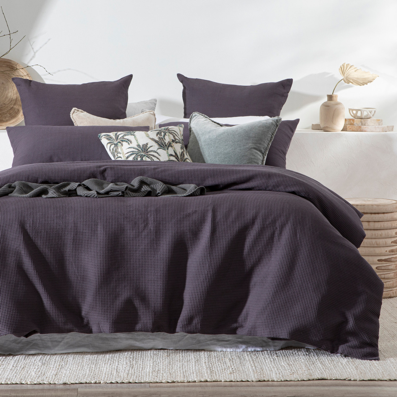 dark purple quilt cover