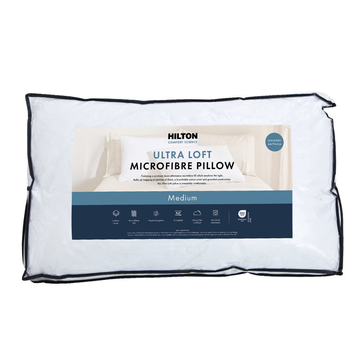 Ultra Loft Medium Microfibre Pillow 