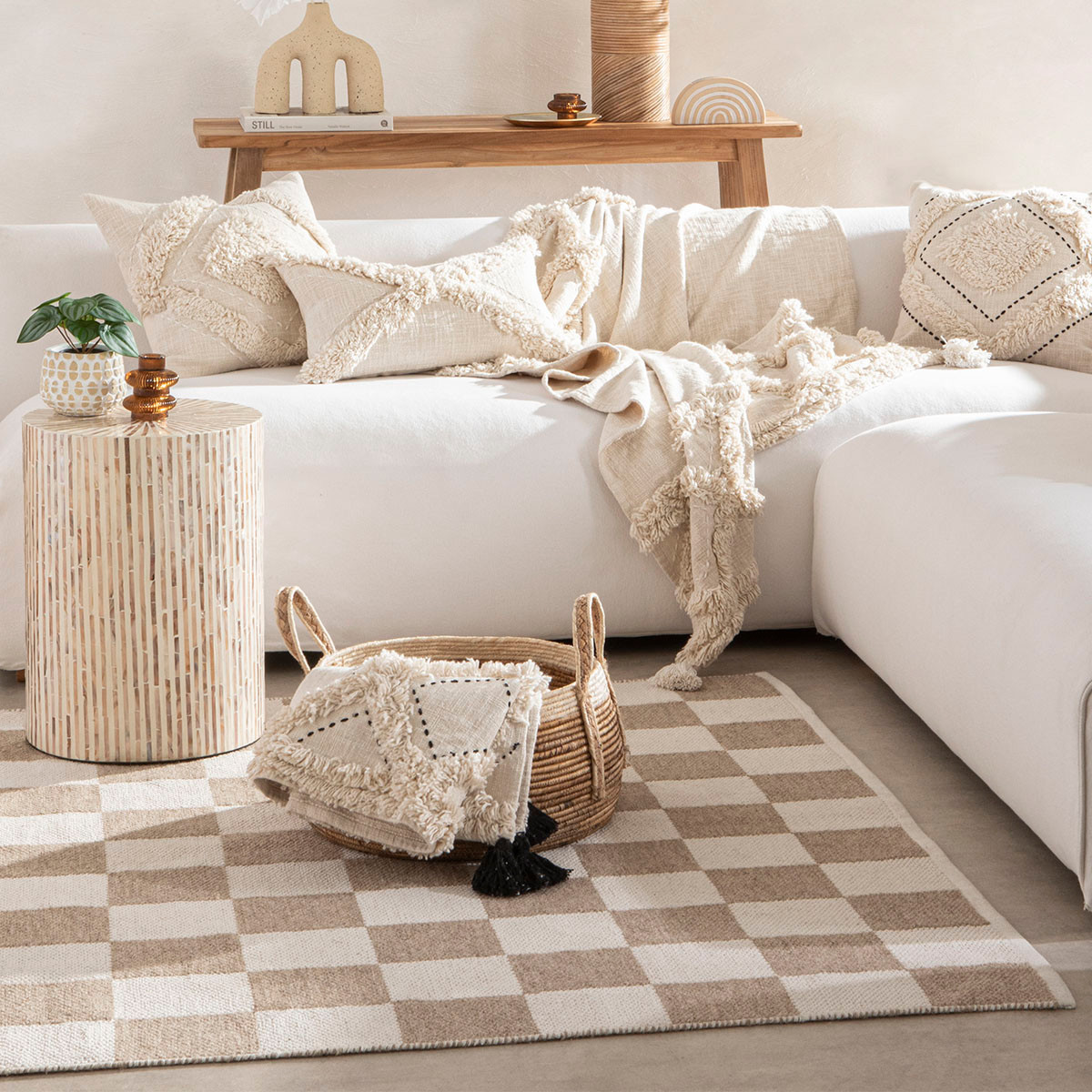 Throw Rugs Pillow Talk Goa Bleached Indoor Mat Pillow Talk