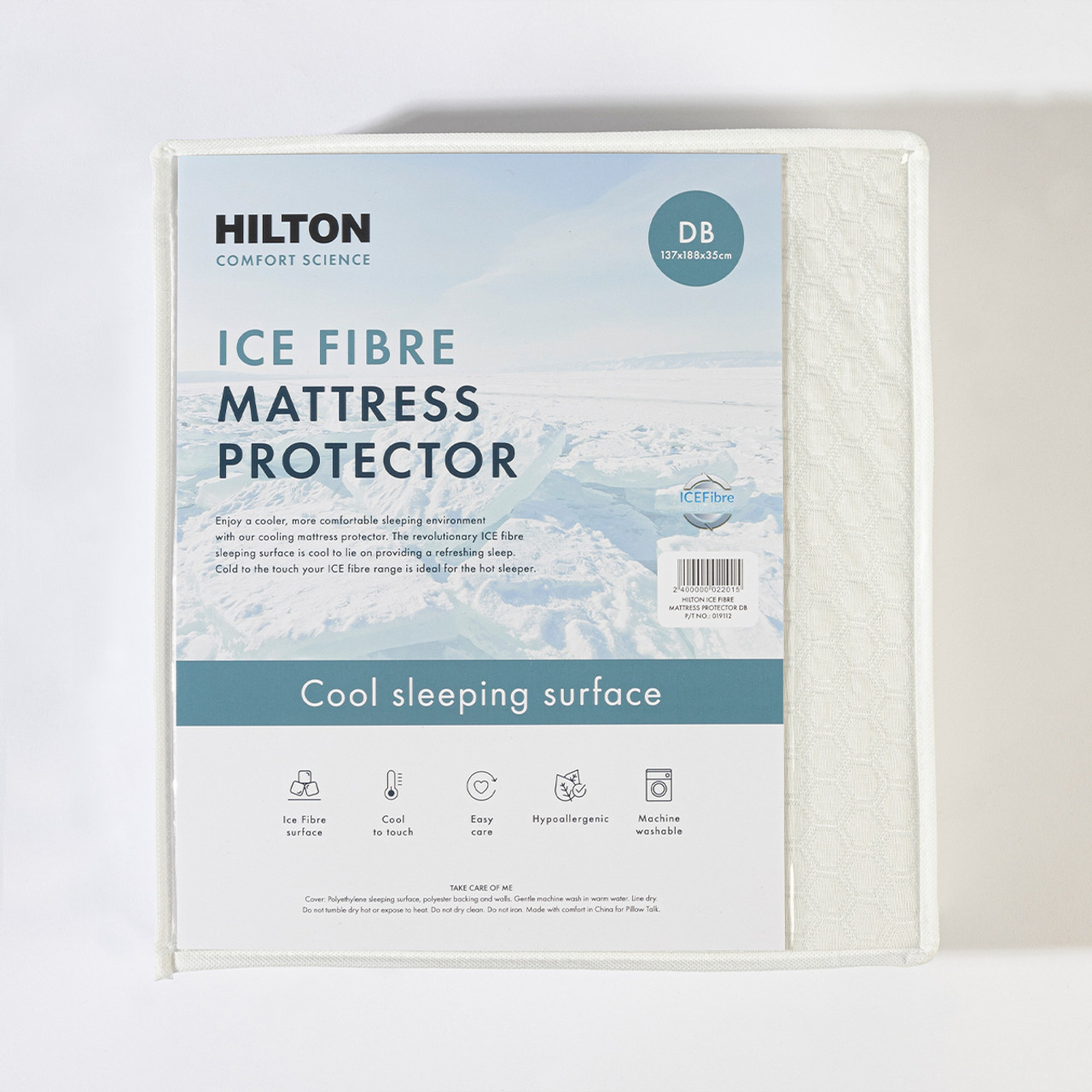 Comfort Science Ice Fibre Mattress Protector [HILBCSICE22] Pillow Talk