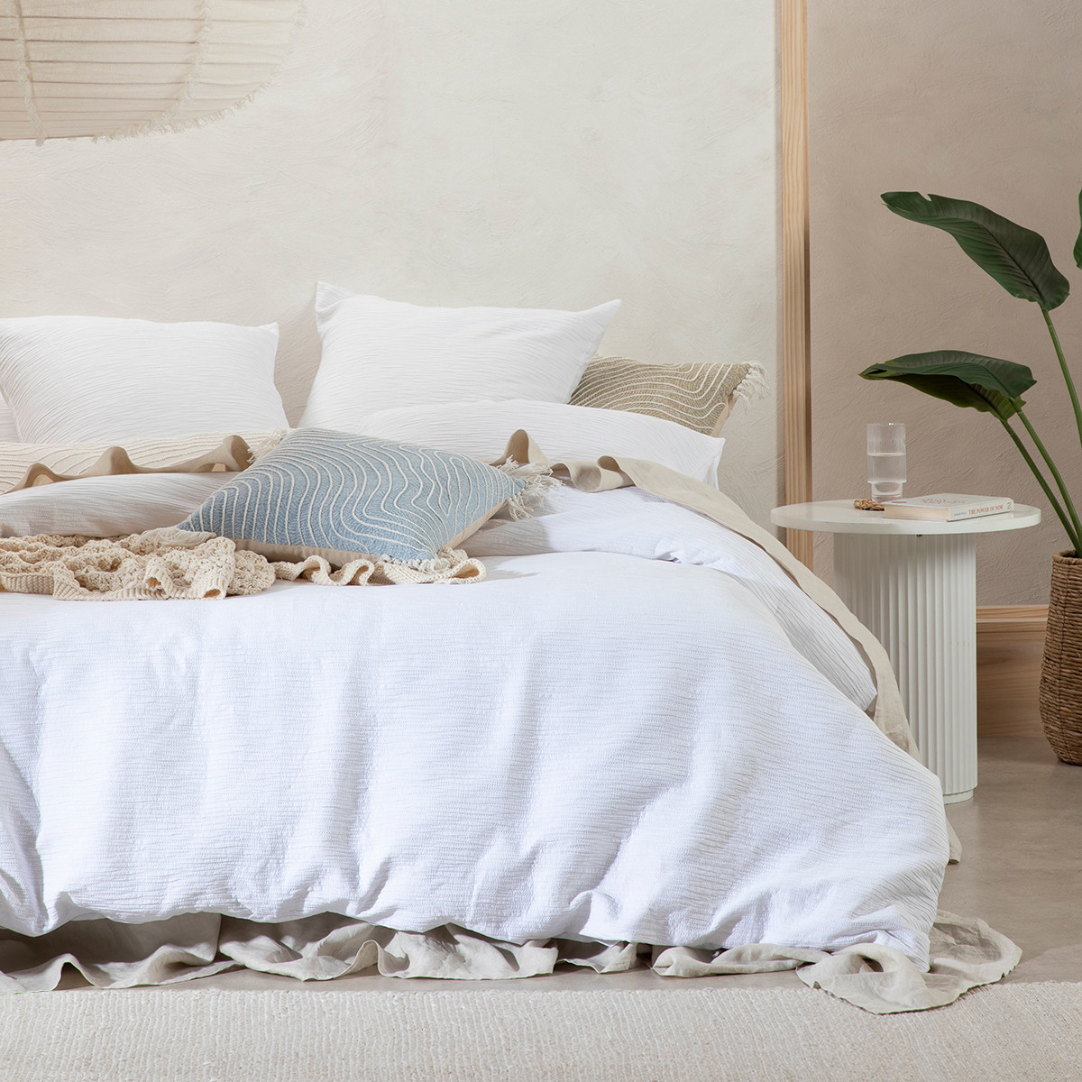 Alva Textured Quilt Cover Set 