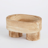 Stassi Decorative Wooden Footed Bowl [MUSHSTABS23]
