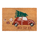 Santa's Red Car Christmas Doormat [HABLSANCD23]