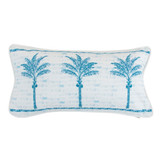 St Tropez Palm Blue Oblong Outdoor Cushion [SUNLSTRPC23OBLB]