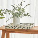 Fisher Capiz Serving Tray in GreenBlue by MUSE | Rectangle - Pillow Talk