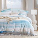 Brae Quilt Cover Set in Blue by Habitat | Double Bed, Queen Bed, Single Bed, Super King Bed - Pillow Talk